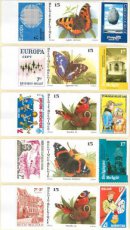 Pakket van 100 Postzegeletiketten voor Nationale verzending Tarief 1